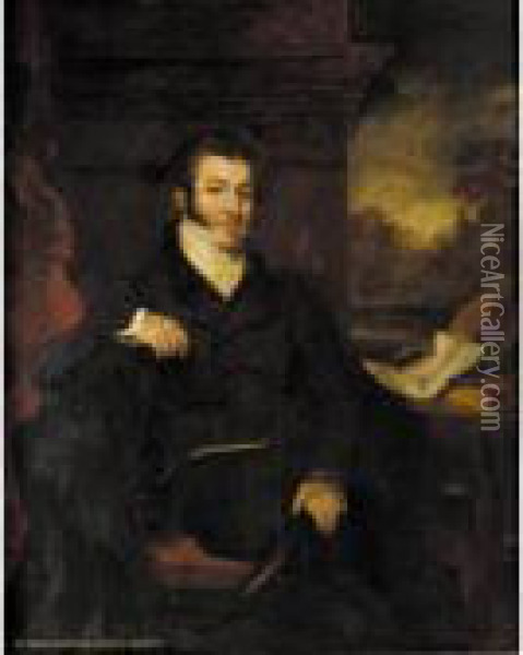 Portrait Of Sir Thomas Dalrymple Hesketh, 3rd Bt. (1777-1842) Oil Painting - John Hayter