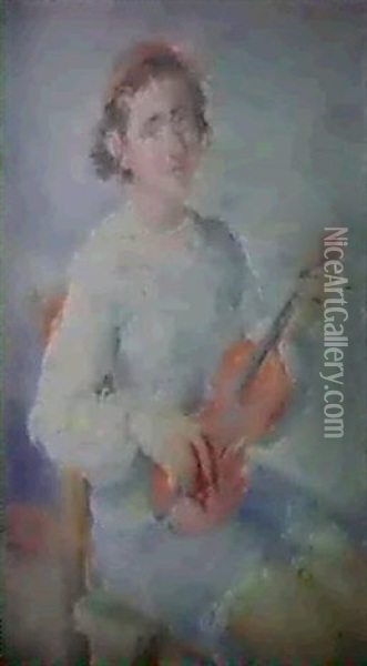 Jeune Violoniste Oil Painting - Jacob Balgley