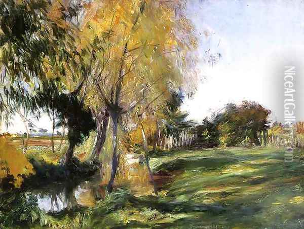 Landscape at Broadway Oil Painting - John Singer Sargent