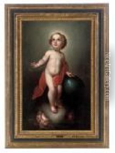 Christ The Redeemer In Glory Oil Painting - Bartolome Esteban Murillo