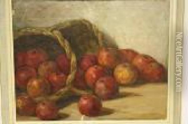Stilleven Met Mand En Appels Oil Painting - Evert Pieters