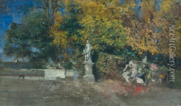 Versailles: Allae Des Rois Oil Painting - Giovanni Boldini