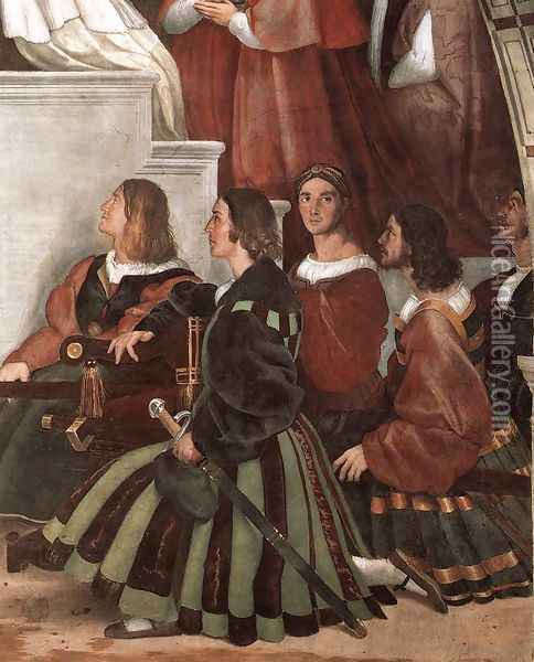 The Mass at Bolsena [detail: 2] Oil Painting - Raphael