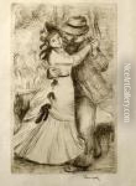 La Danse A La Campagne, 2eme Planche (delteil, Stella 2)
Soft-ground Etching Oil Painting - Pierre Auguste Renoir