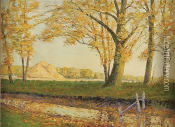 Early Fall Landscape Oil Painting - Robert Fletcher Gilder