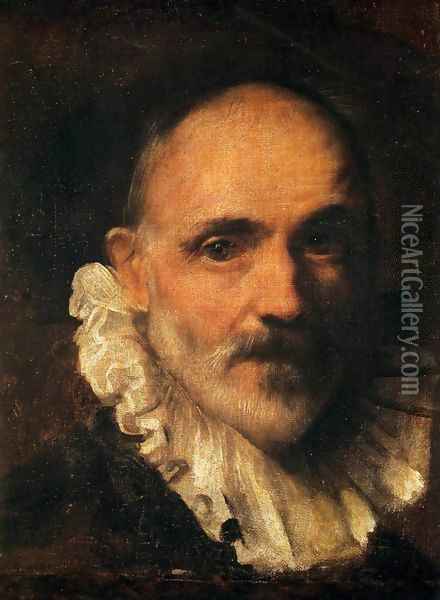 Self-Portrait Oil Painting - Federico Fiori Barocci