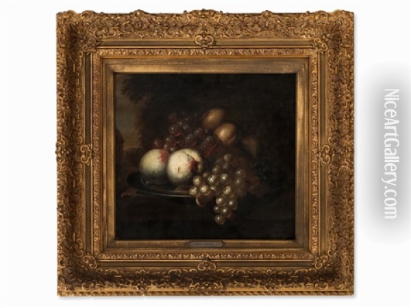 Fruit Still Life Oil Painting - Jacoba Maria van Nickele