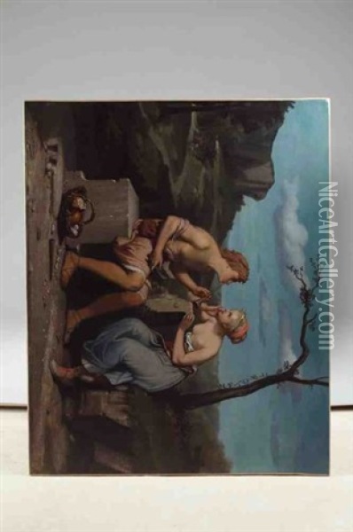 Daphnis Et Chloe Oil Painting - Benedict Masson