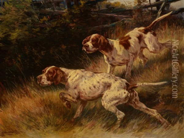 Hunters Oil Painting - Edmund Henry Osthaus