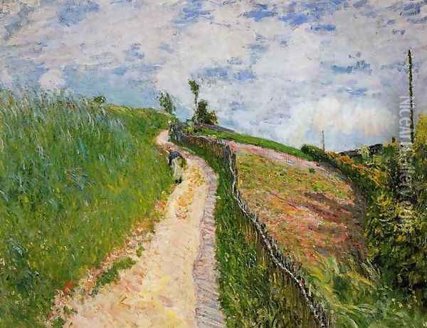 The Hill Path, Ville d'Avray Oil Painting - Alfred Sisley