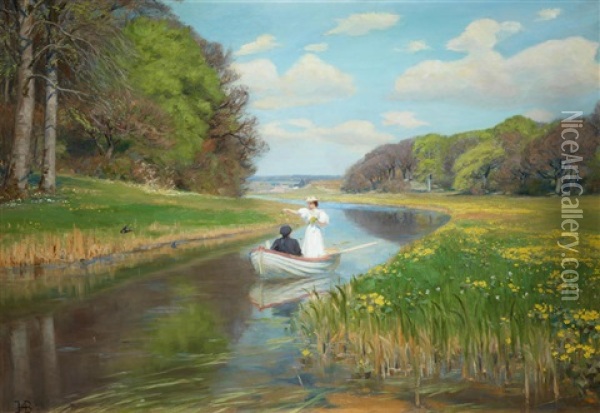 Foraar (spring) Oil Painting - Hans Andersen Brendekilde