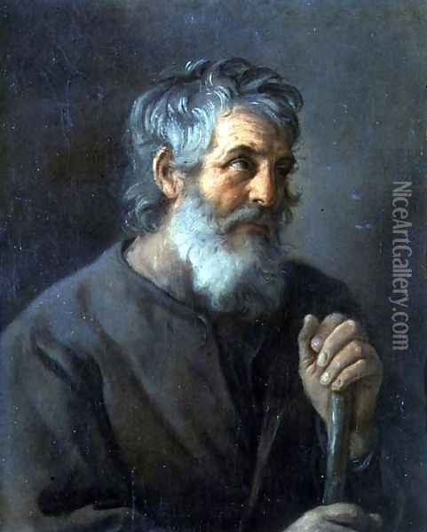 Portrait of an old man Oil Painting - Guido Reni