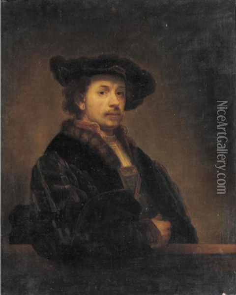 Portrait Of Rembrandt Van Rijn Oil Painting - Rembrandt Van Rijn