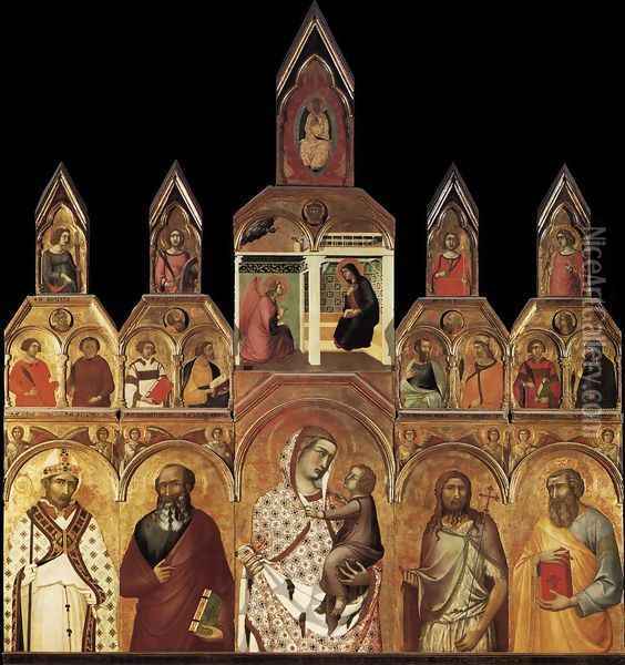 Madonna and Child 1320 Oil Painting - Pietro Lorenzetti