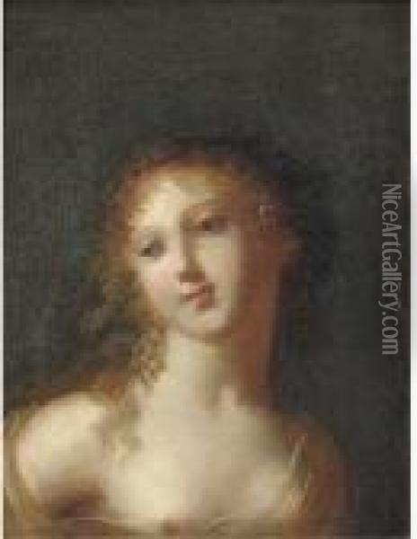 Study Of A Classical Maiden; And Another Similar Oil Painting - Angelica Kauffmann