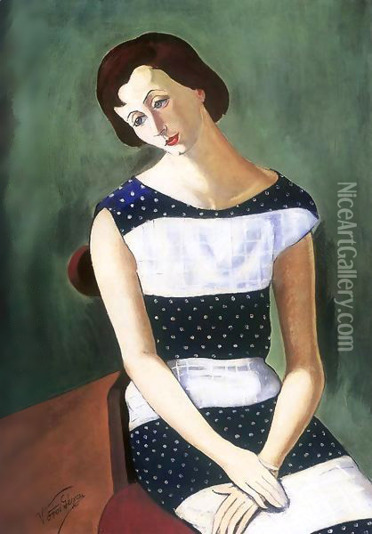 Seated Womanc 1930 Oil Painting - George Loftus Noyes