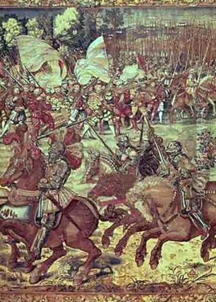 The Battle of Pavia 24 February 1525 Oil Painting - Orley, Bernard van