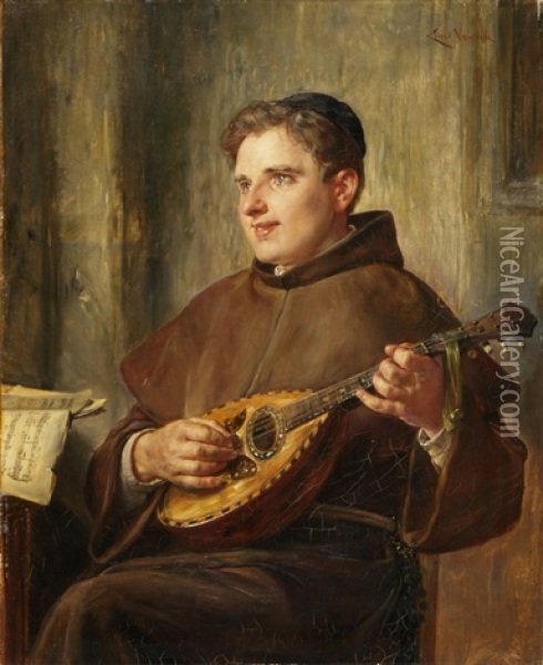 Der Verklarte Klosterbruder Oil Painting - Ernst Nowak