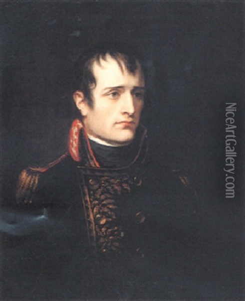 Portrait Of Napoleon Bonaparte Oil Painting - Thomas Phillips