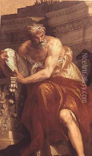An Astronomer Oil Painting - Paolo Veronese (Caliari)