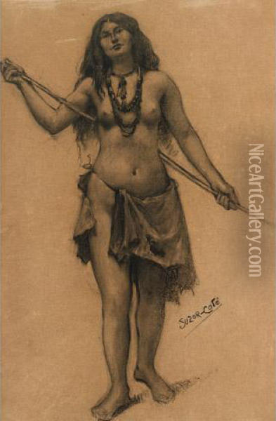 Indian Maiden Oil Painting - Marc-Aurele Foy De Suzor-Cote
