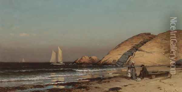 Well Rock, Scituate Oil Painting - Alfred Thompson Bricher