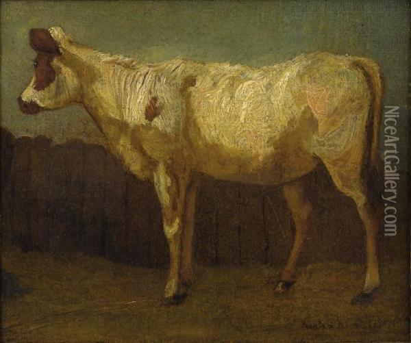 Portrait Of A Cow Oil Painting - James Ward
