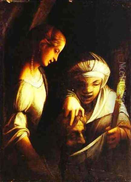 Judith Oil Painting - Antonio Allegri da Correggio