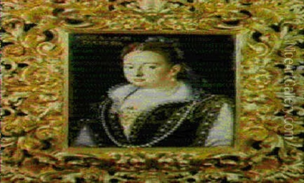 Ritratto Di Bianca Cappello Oil Painting - Alessandro di Cristofano Allori