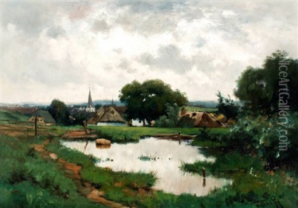 Bij Groesbeek Oil Painting - Willem Cornelis Rip