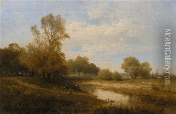 Pejzaz Oil Painting - Zygmunt Sidorowicz