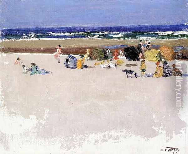 On the Beach I Oil Painting - Edward Henry Potthast