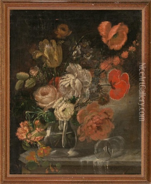 Flores Oil Painting - Gabriel Planella Conxello