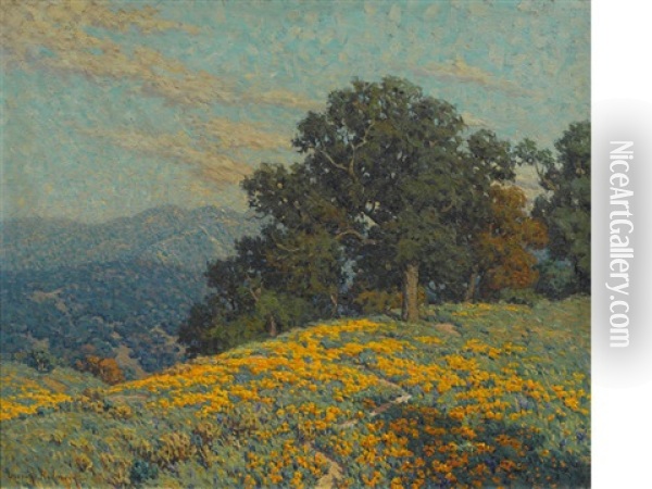 Annandale Wildflowers Oil Painting - Granville S. Redmond
