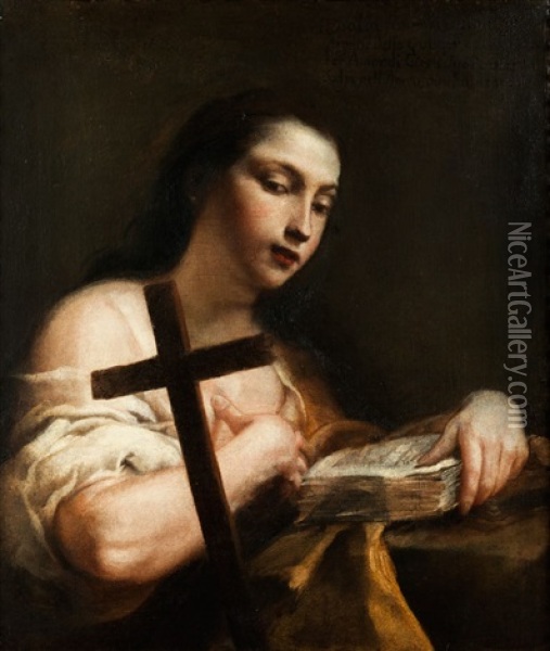 Santa Maria Maddalena Santa Rosalia Oil Painting - Giuseppe Maria Crespi