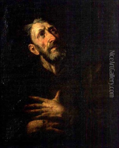 Saint Francis Oil Painting - Jusepe de Ribera