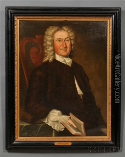 Portrait Of Thomas Child (16-- 1751) Oil Painting - John Greenwood