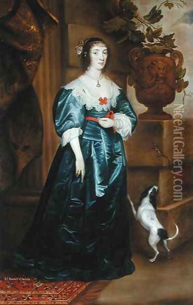 Lady Gerard of Bromley Oil Painting - Cornelis I Johnson