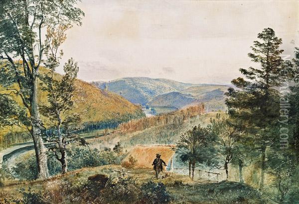 Blick Von Der Bellaria Bei Schloss Gratz Oil Painting - Rudolf Ritter von Alt