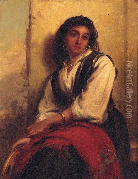 Deep In Thought Oil Painting - Thomas Kent Pelham