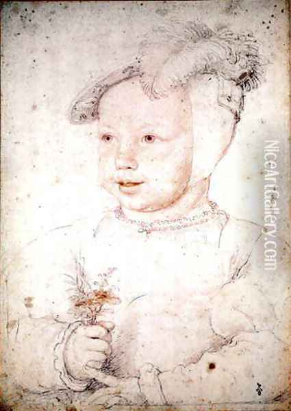 Dauphin Francois de France (1544-60) future King Francois II, 1552 Oil Painting - (studio of) Clouet