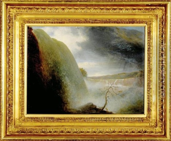 Niagara Falls Viewed From The American Side Oil Painting - Rembrandt Peale