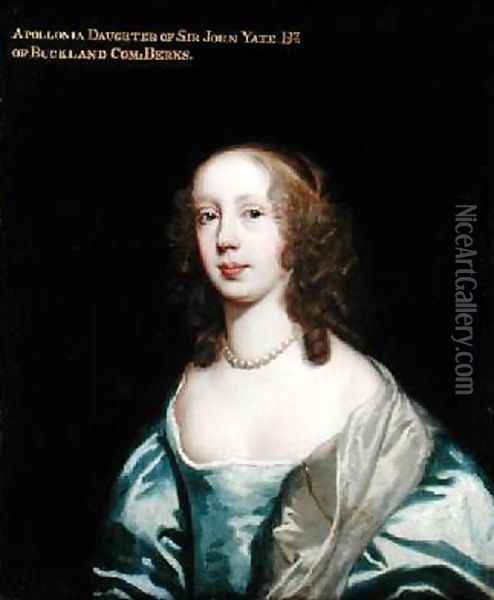 Portrait of Apollonia daughter of Sir John Yate Oil Painting - Sir Peter Lely