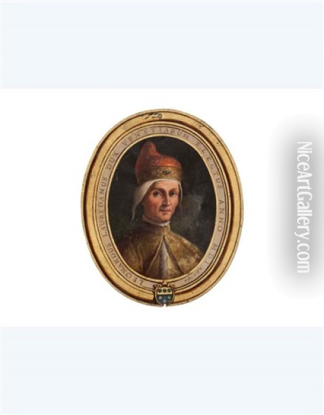 Leonardus Lauredanus Dux Venetiarum, Electus Anno Mdi Oil Painting - Francesco Maggiotto