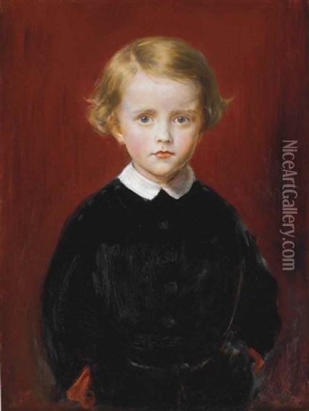 John Wycliffe Taylor, At The Age Of Five Oil Painting - John Everett Millais