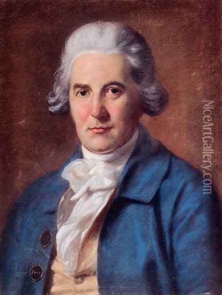 Portrait Of Francis Seymour Conway, Marquis Of Hertford (1719-1794) Oil Painting - Hugh Douglas Hamilton