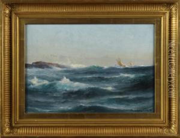 Branningar Fr Westkusten Oil Painting - Otto Ludvig Richarde