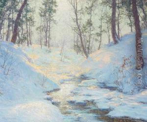Sunlit Dell Oil Painting - Walter Launt Palmer