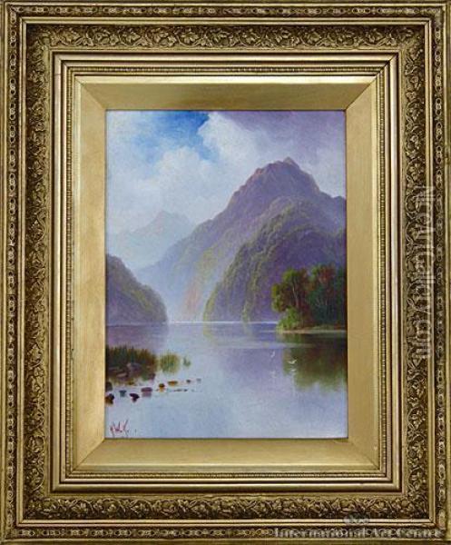 Southern Inlet Oil Painting - Henry William Kirkwood