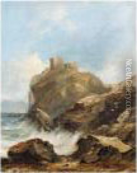 Dunure Castle, Ayrshire Oil Painting - Horatio McCulloch